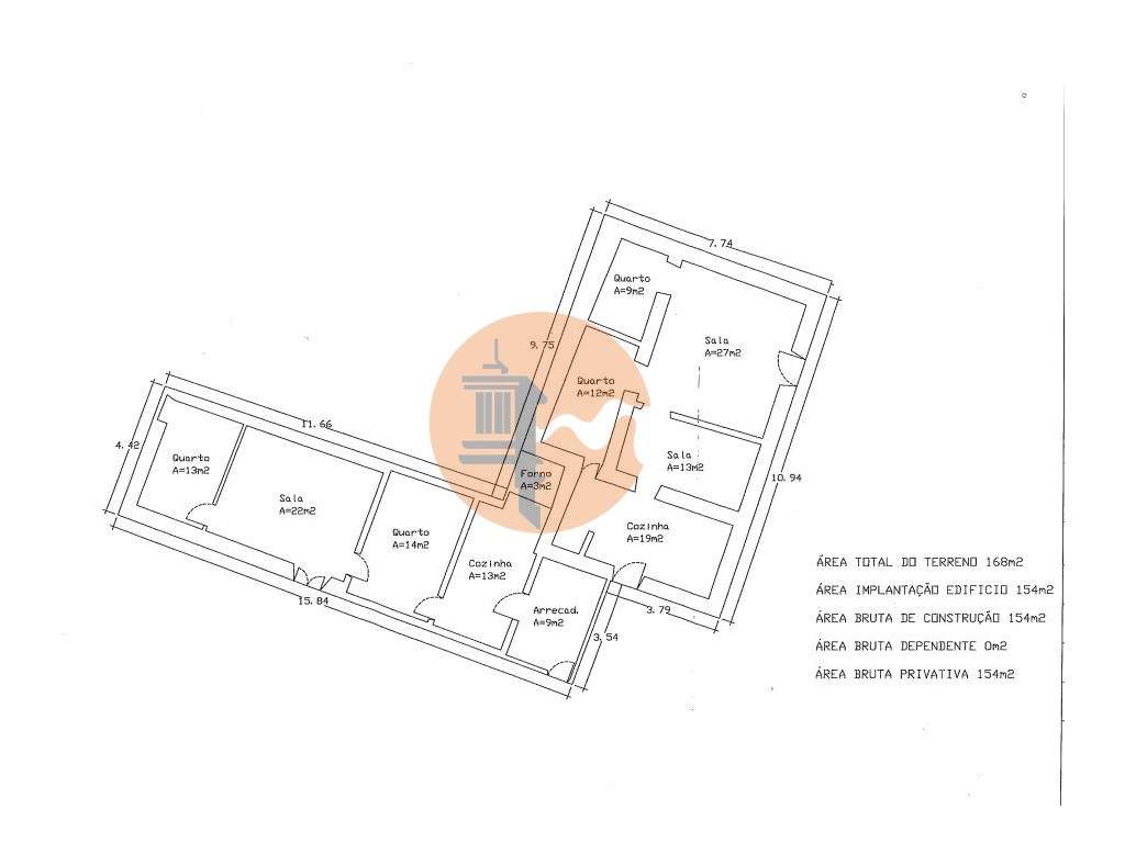 Terreno Urbano com casa antiga em Tavira - Grande imagem: 3/3