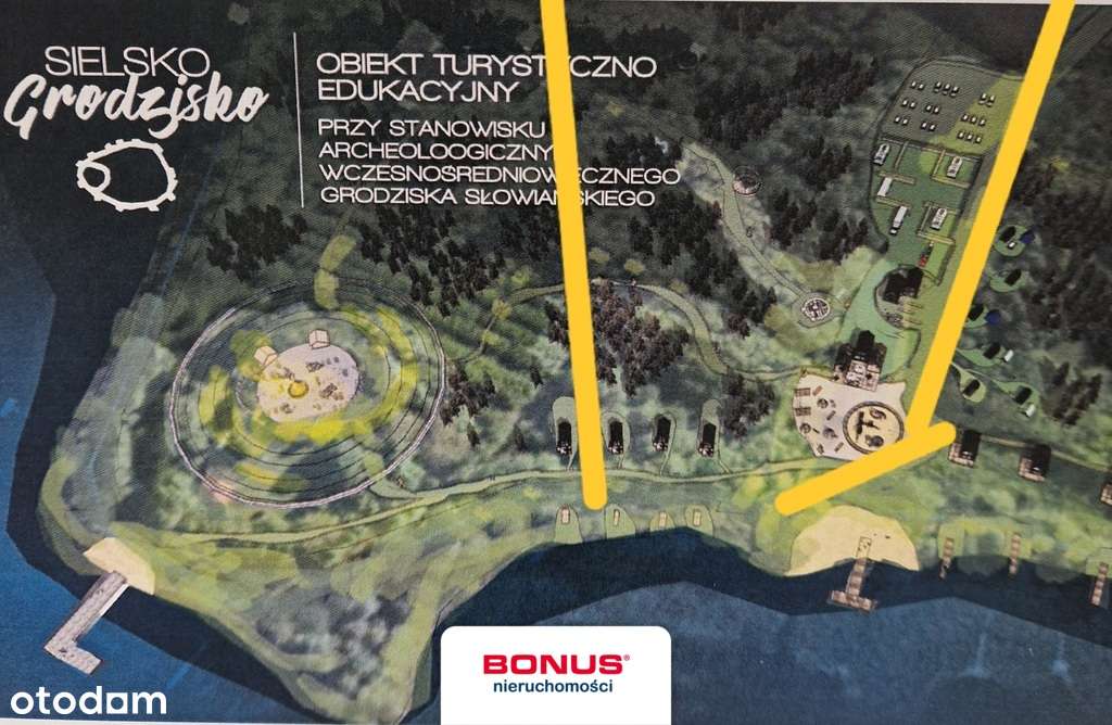 Działki z linią brzegową 3000-3