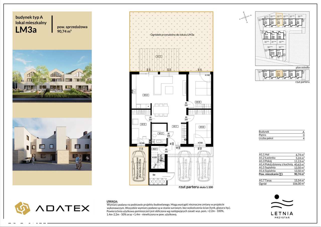 4-pokojowe mieszkanie 90m2 + ogródek Bez Prowizji - Pełny obrazek: 2/7