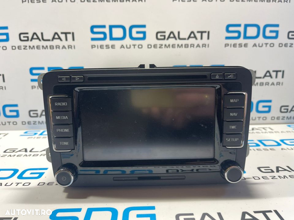 Navigatie Columbus RNS510 Radio CD Player Skoda Superb 2 2008 - 2015 Cod 3T0035686C A2C89858800 - 1