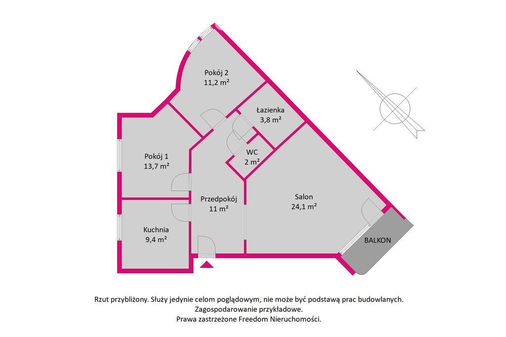 3 pokoje, balkon, piwnica, Warszawa, Stare Włochy.