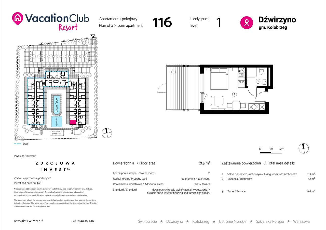 VacationClub Resort | apartament 116 - Pełny obrazek: 2/8