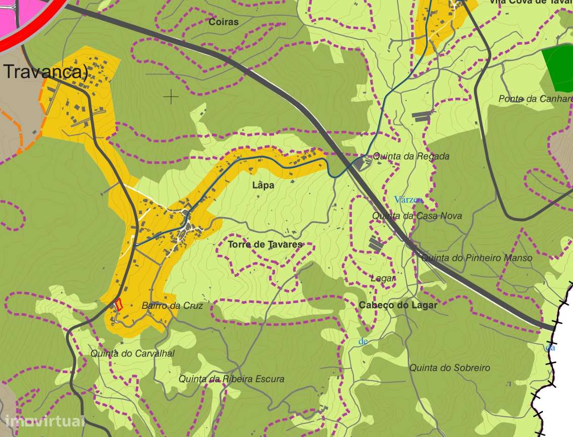 Terreno urbanizável em Torre de Tavares - 1820m2 - Grande imagem: 5/5