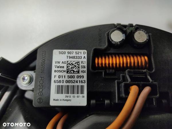 WENTYLATOR DMUCHAWA NAWIEWU AUDI A3 8V 5Q1819021B 5Q0907521E 12-16 EUROPA - 5