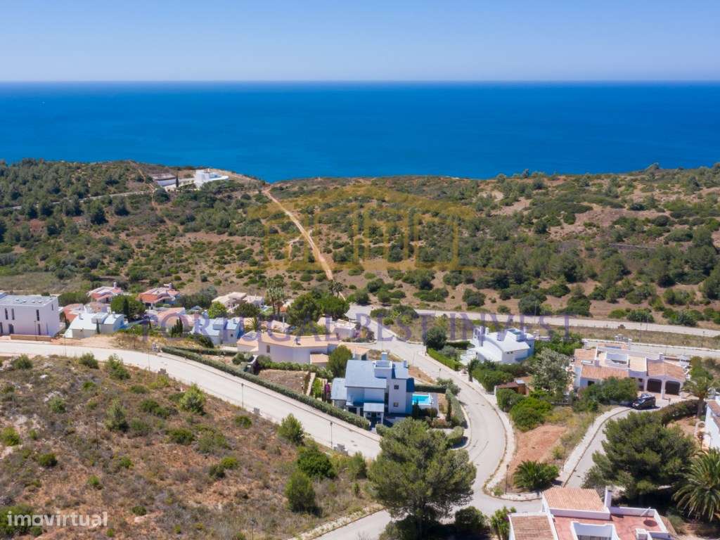 Lote para moradia com fabulosa vista mar perto de Burgau e Salema - Grande imagem: 1/5