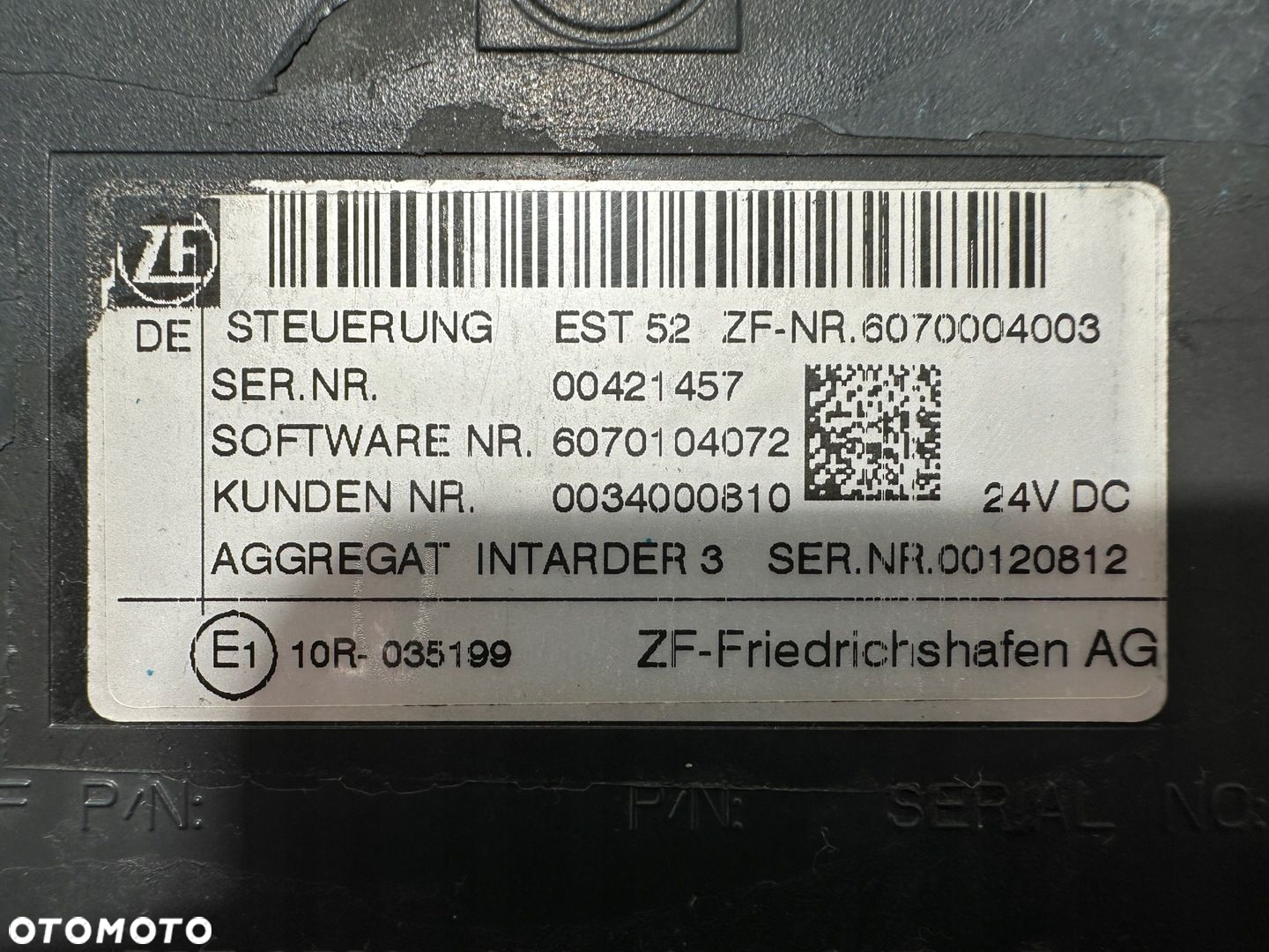 Sterownik Moduł Retardera Intardera ZF EST 52 6070004003 - 5