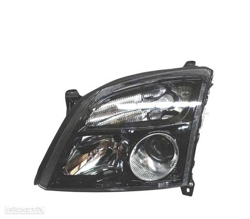 FAROL OPTICA DIREITA PARA OPEL VECTRA C 02-05 SIGNUM 03-05 FUNDO PRETO - 1