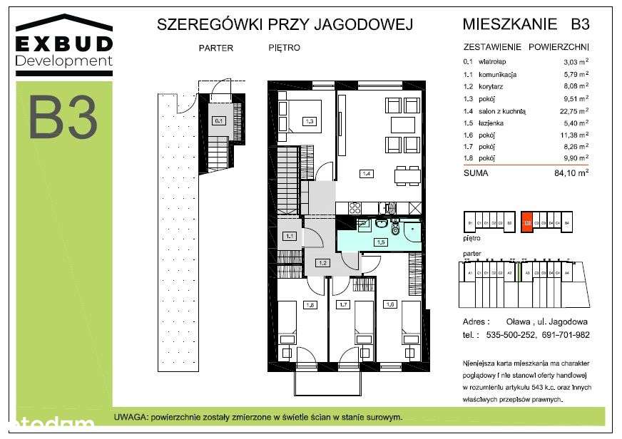 Nowe mieszkanie na pierwszym piętrze 4 pokoje-3