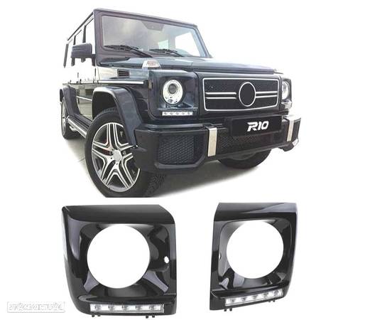 KIT CONJUNTO LUZ DIURNA TIPO AMG PARA MERCEDES CLASSE G W463 90-12 - 1