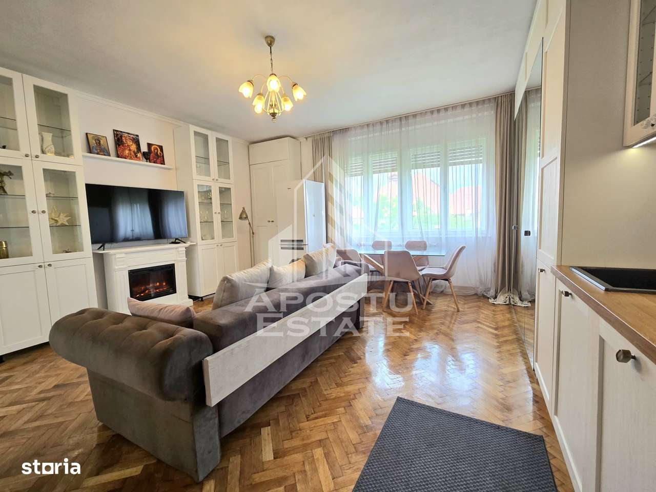 Apartament cu 2 camere, complet renovat si mobilat, zona centrala - Imagine principală: 1/14