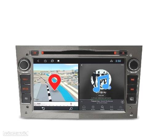 AUTO RADIO GPS ANDROID 10 CINZA PARA OPEL ASTRA H VIVARO ZAFIRA VECTRA CORSA D - 6