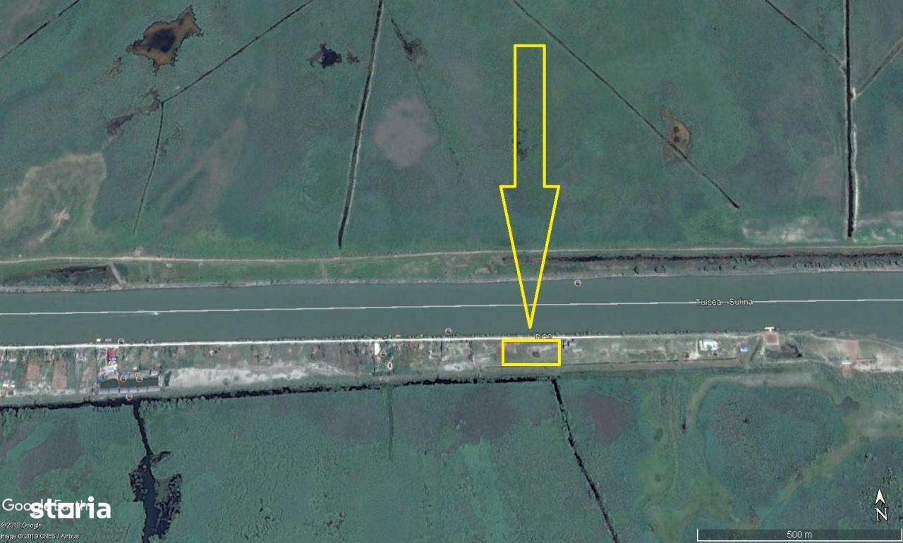 Delta Dunarii-Crisan, teren ideal construire hotel, pensiune,etc. - Imagine principală: 2/3