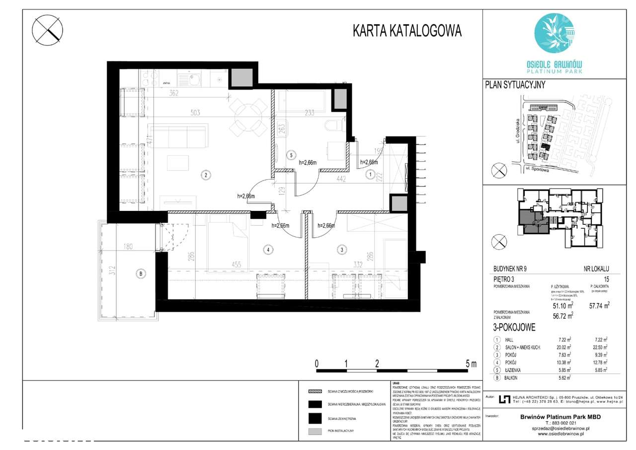 Atrakcyjne 3 pokojowe mieszkanie w Brwinowie, 1 km od PKP-10