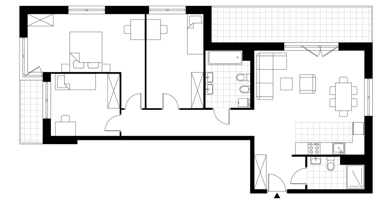 4-pokojowe mieszkanie 92m2 + taras Bez Pośredników - Pełny obrazek: 3/8