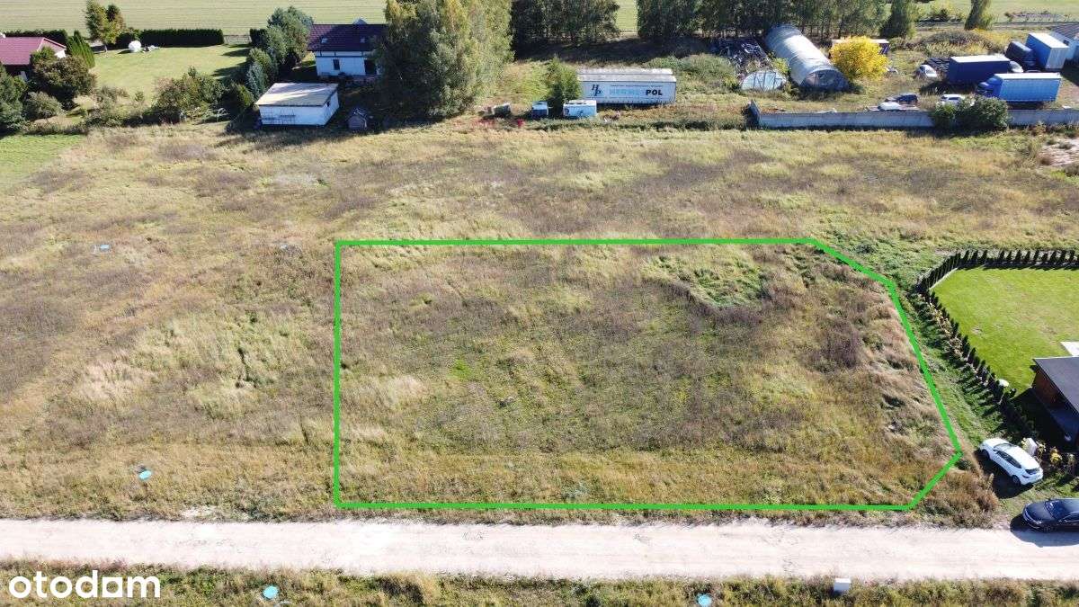 Ruda działka budowlana o pow. 955m2 z mediami-8