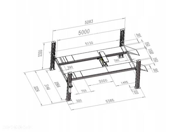 Podnośnik czterokolumnowy NORMET PK4-5000DIAG - 4