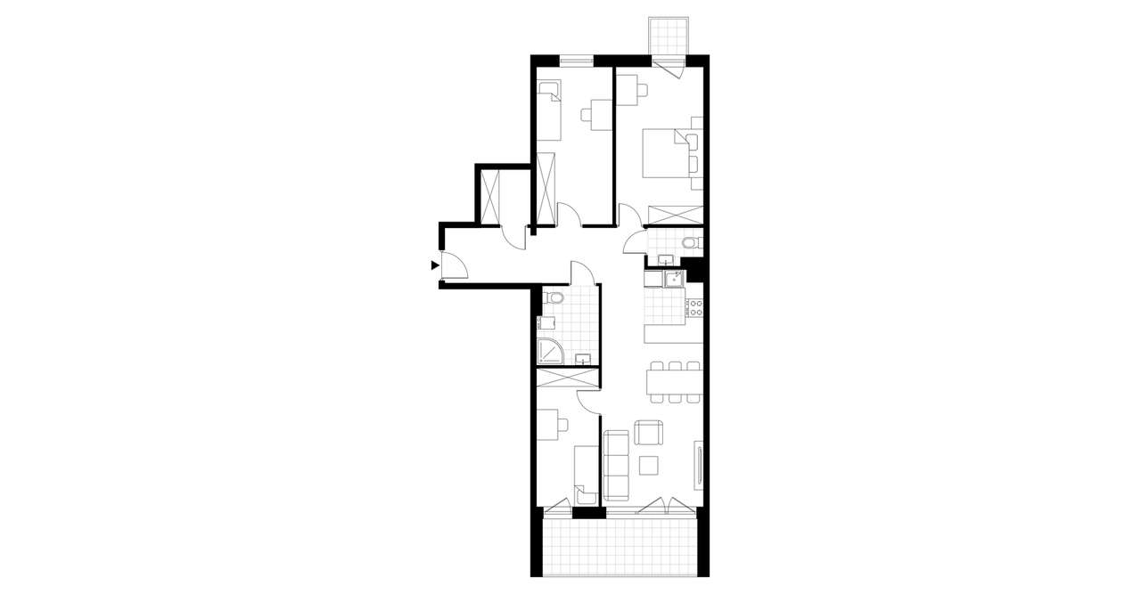 4-pokojowe mieszkanie 82m2 + balkon Bez Prowizji - Pełny obrazek: 3/7