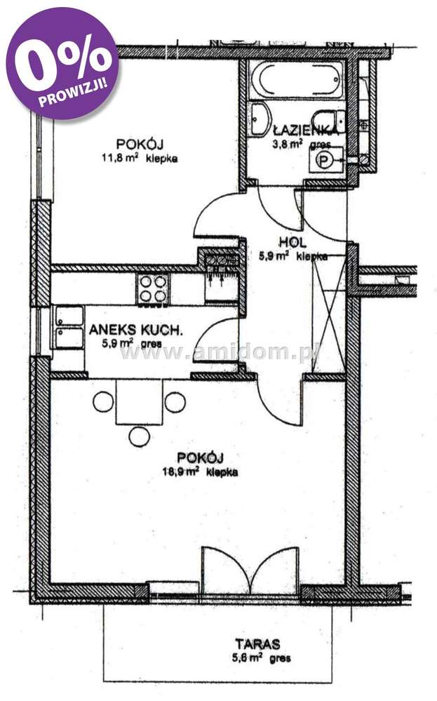 Marki, do wprowadzenia 2 pokoje z widną kuchnią-13