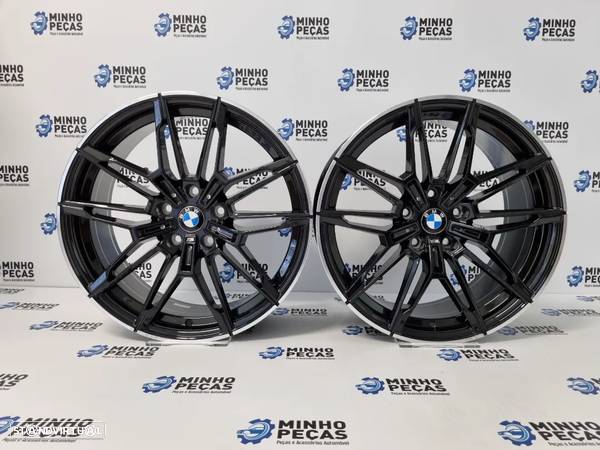 Jantes BMW G20 M3 em 20 (5x120) Preto Brilho Lip Polido - 1