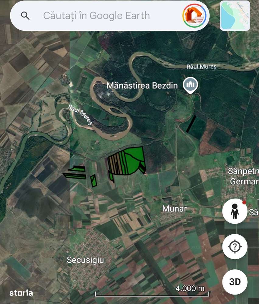 Vand teren agricol 116.3 Hectare! Compact!  În Secusigiu, jud. Arad.-1