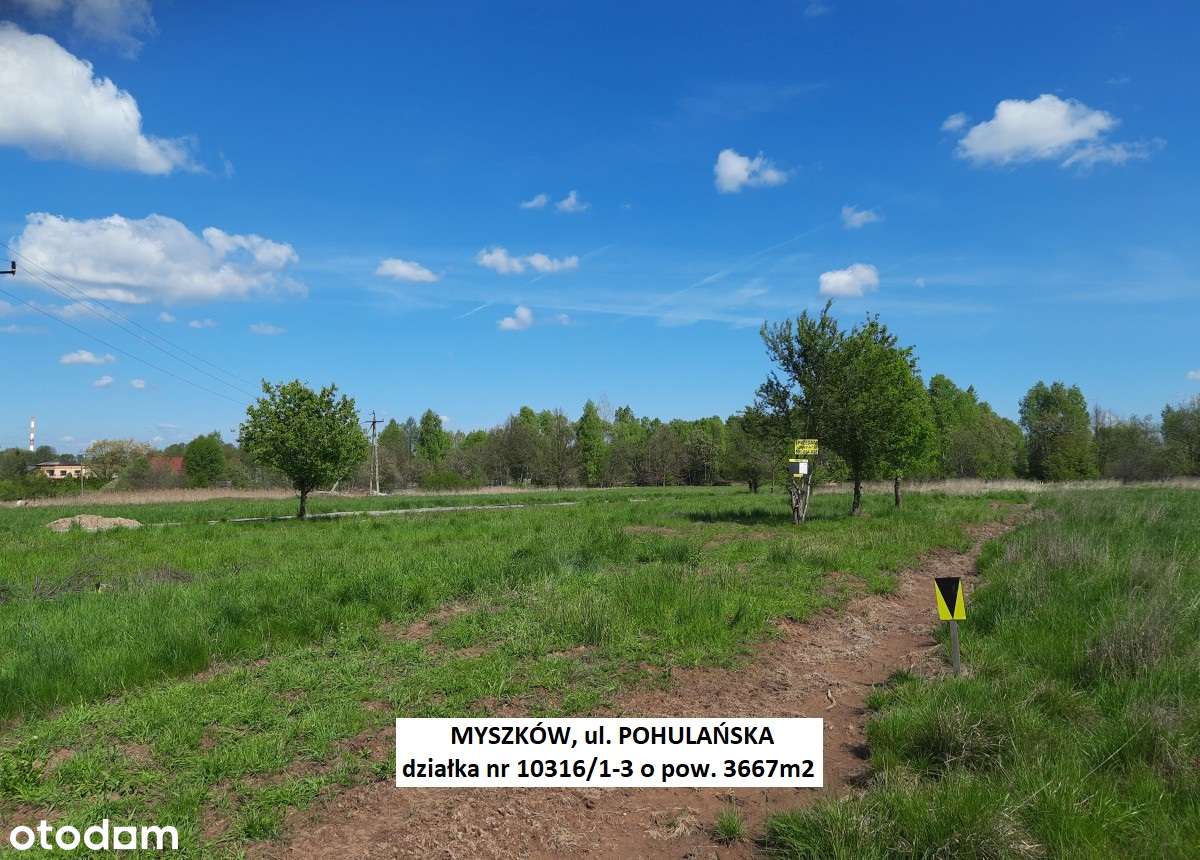 Sale - 10% Myszków działka rolno-budowlana  3667m2 tylko 174.900zł-1