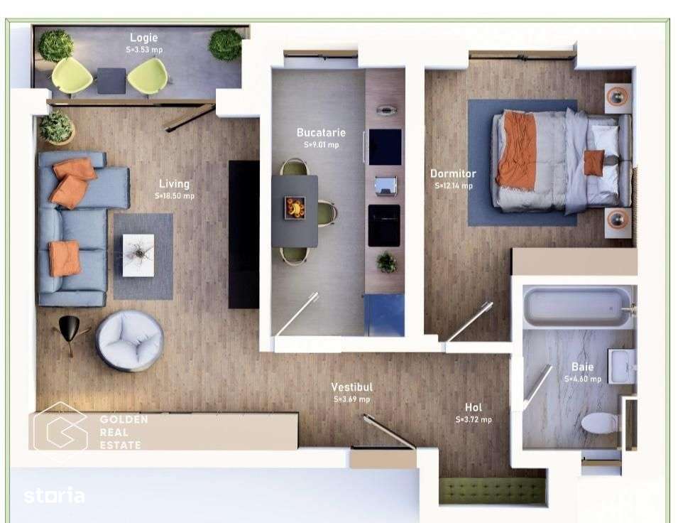 Apartament 2 camere zona Nord – Finalizare Martie 2026-6