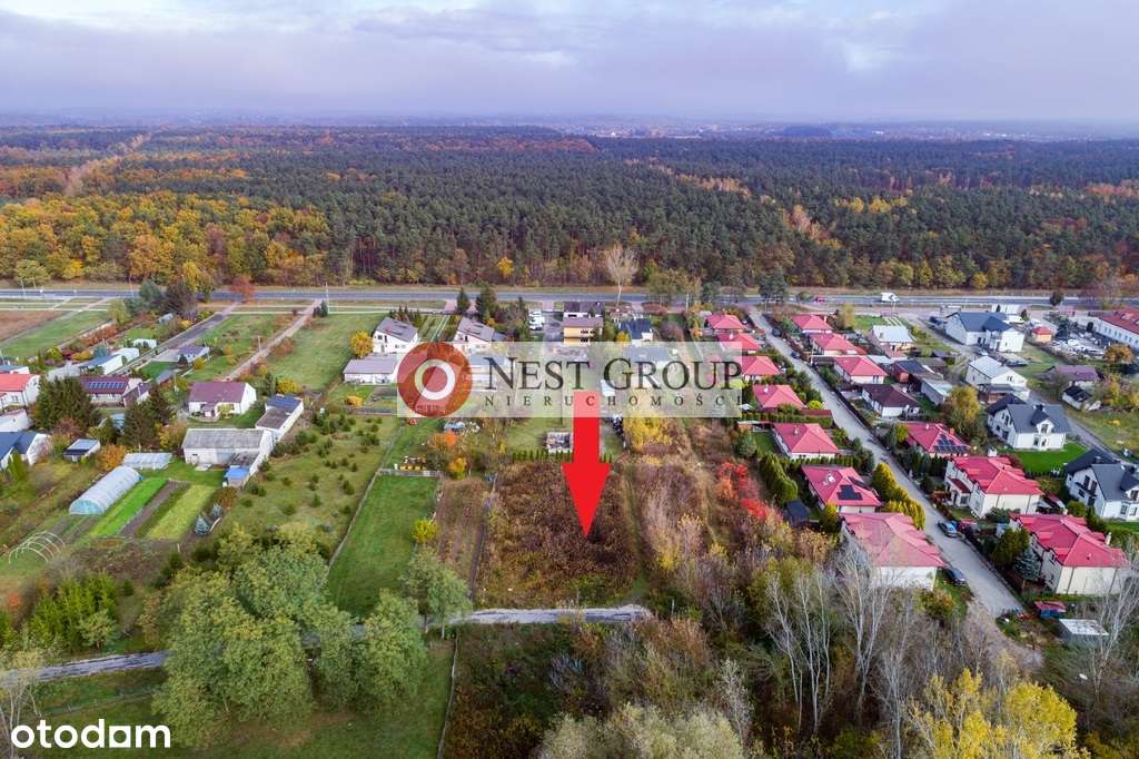 Grunt przy skarpie 1421m2 Suchocin gm. Jabłonna-4