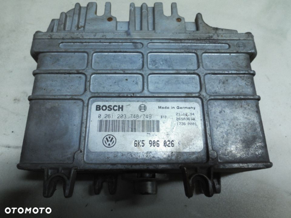 KOMPUTER STEROWNIK SILNIKA ECU SEAT IBIZA 1.4B 6K5906026A 0261203748/749 - 1