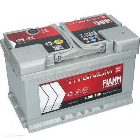 Akumulator FIAMM Titanium PRO L3B 75P 75Ah 730A - 1