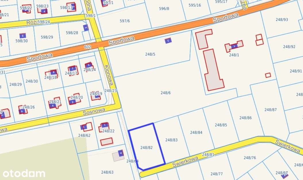 Sprzedam działkę budowlaną w Linii ul.Świerkowa-2