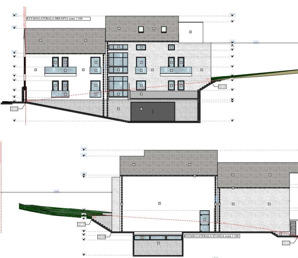 Teren 455 mp,cu proiect de casa pe 4 nivele,S+P+E+M,str PREDEAL - Imagine principală: 2/8