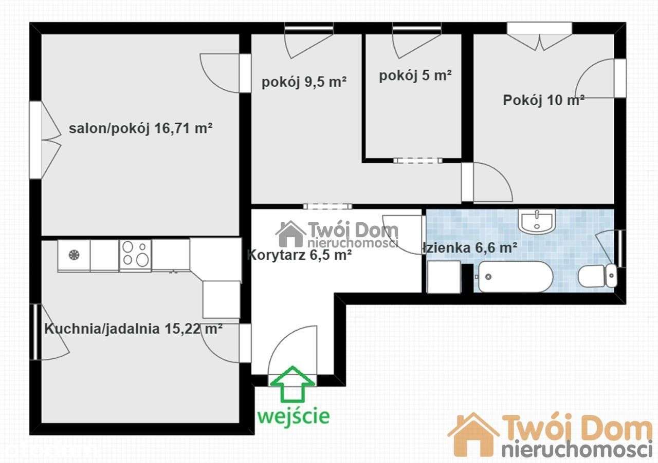 Mieszkanie 69,5 m2 z ogrodem 900 m2 – Smolec-10