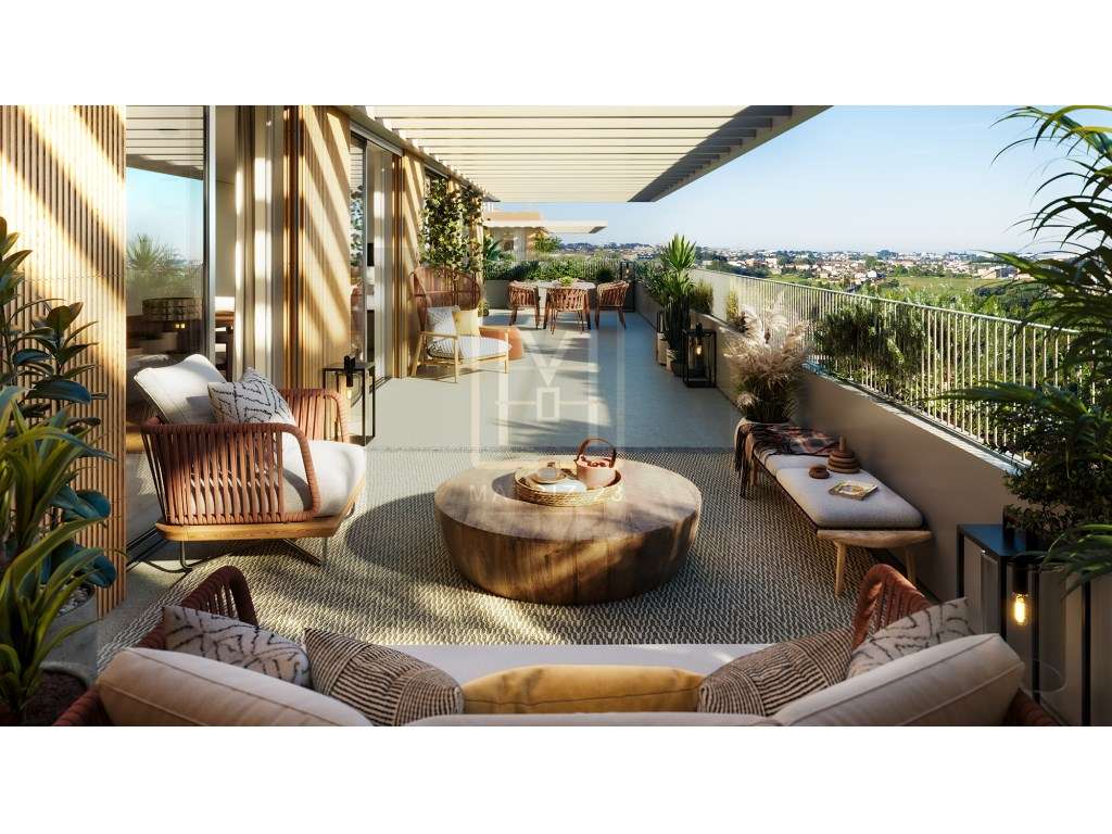 APT T1 NOVO, COM TERRAÇO, PISCINA, GINÁSIO, LUGAR DE GARAGEM, MAIA-5