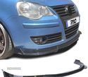 SPOILER LIP FRONTAL PARA VOLKSWAGEN VW POLO 9N3 05-09 PRETO BRILHANTE - 1