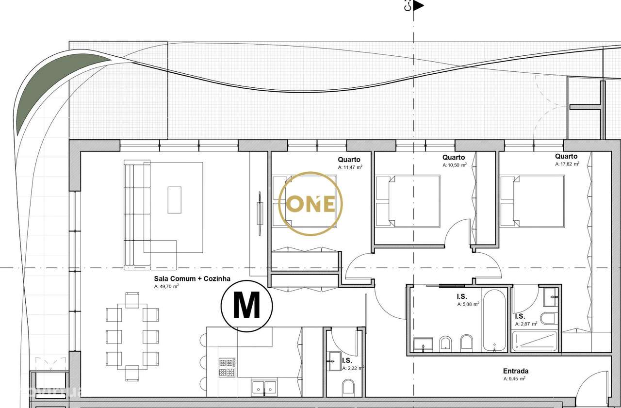 Apartamento T3 de Luxo em Fraião - Grande imagem: 4/36