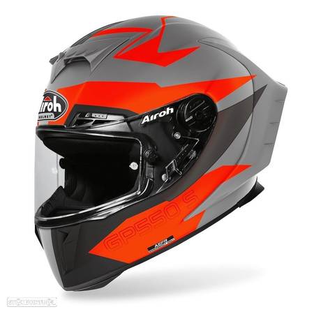 capacete gp550s vektor laranja matt airoh 2020 - 1