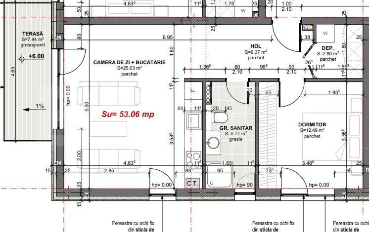Oferta!! Apartament 2 camere, Terasa 7,44mp, Apahida - Imagine principală: 4/4