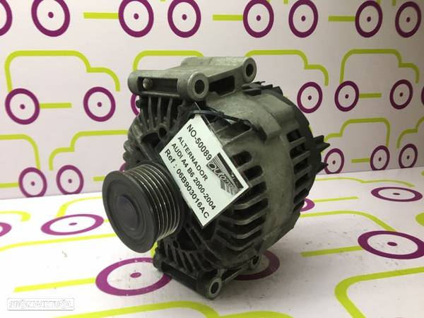 Alternador Audi A4 (B6) 2.0Tdi 130Cv 2002 - Ref: 06B903016AC - NO50089 - 2