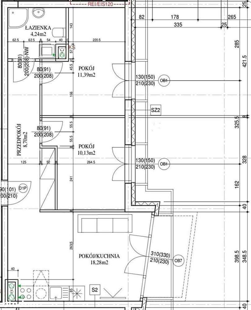 3-pokojowe mieszkanie z dużym przeszkleniem w salonie - Prądnik Biały-3