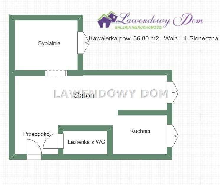 Przestronna kawalerka Miedźna - Wola ul. Słoneczna-9