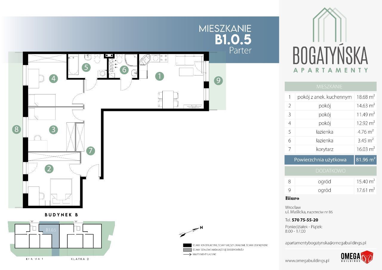 Bogatyńska Apartamenty Mieszkanie B1.0.5