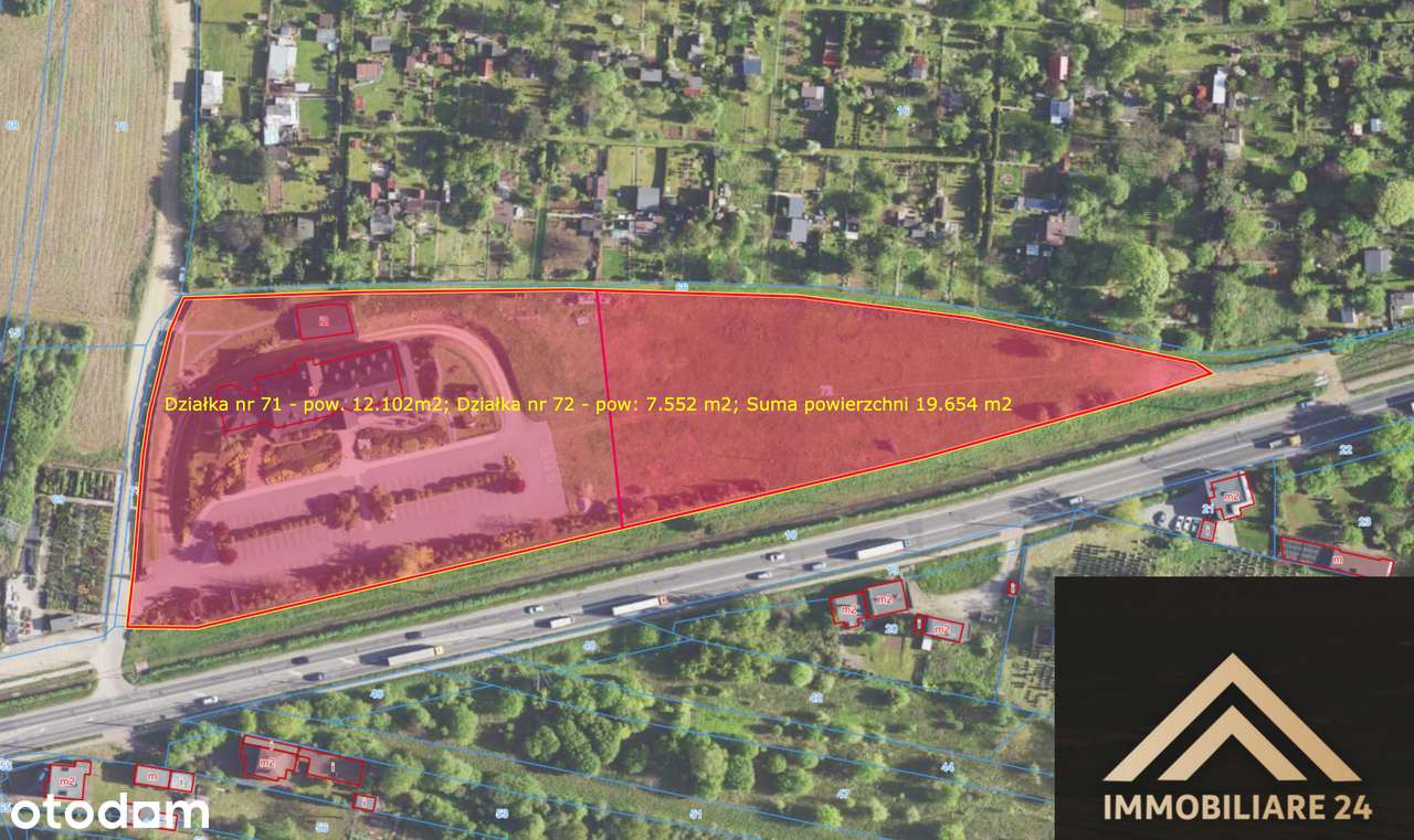 Grunt inwestycyjny 2ha z obiektem hotelowo-restauracyjnym S1/DK94-12