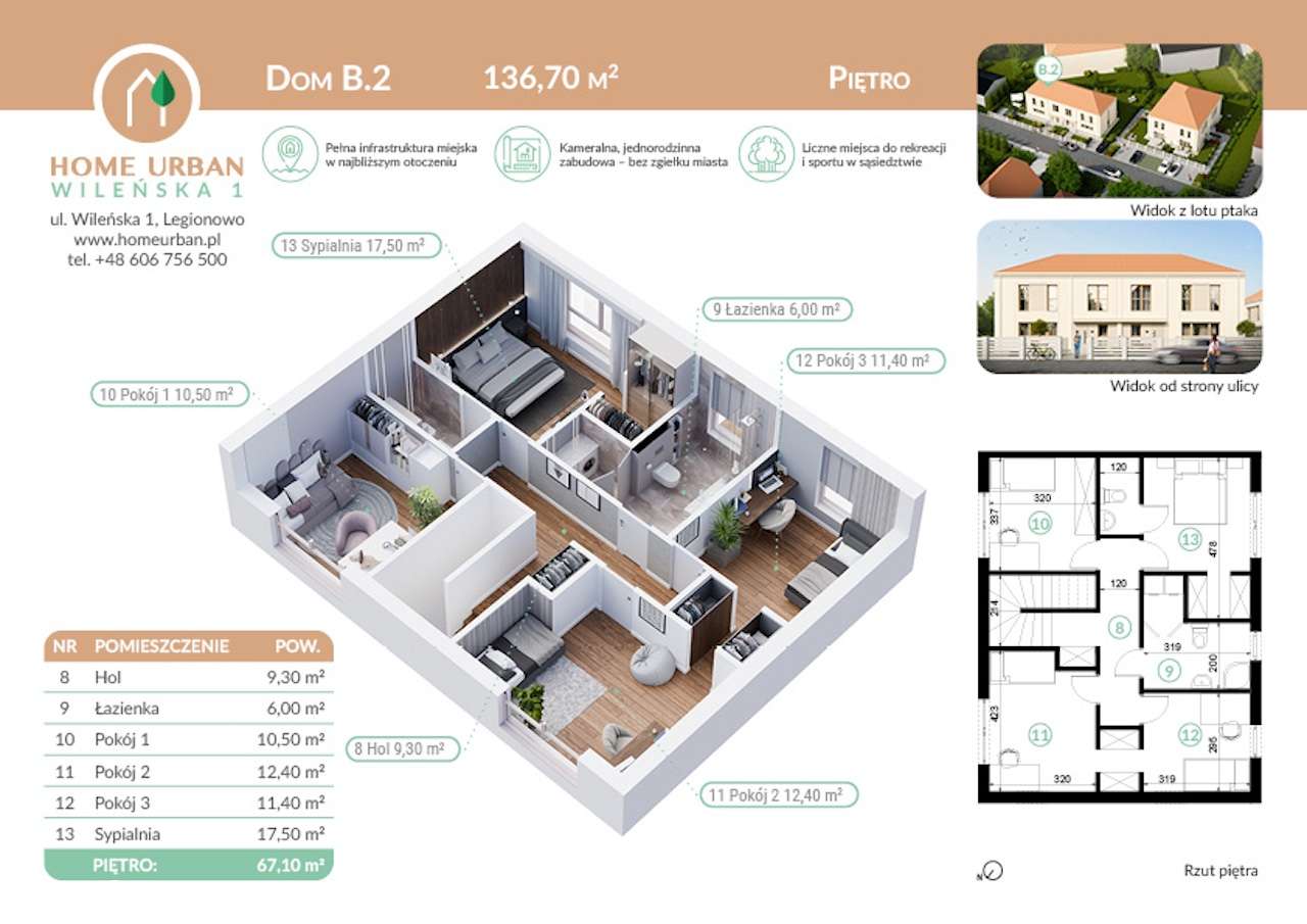 Nowy dom premium|5 pokoi| 137m2 | strych 60m| działka 359m| Wileńska 1 - Pełny obrazek: 4/8