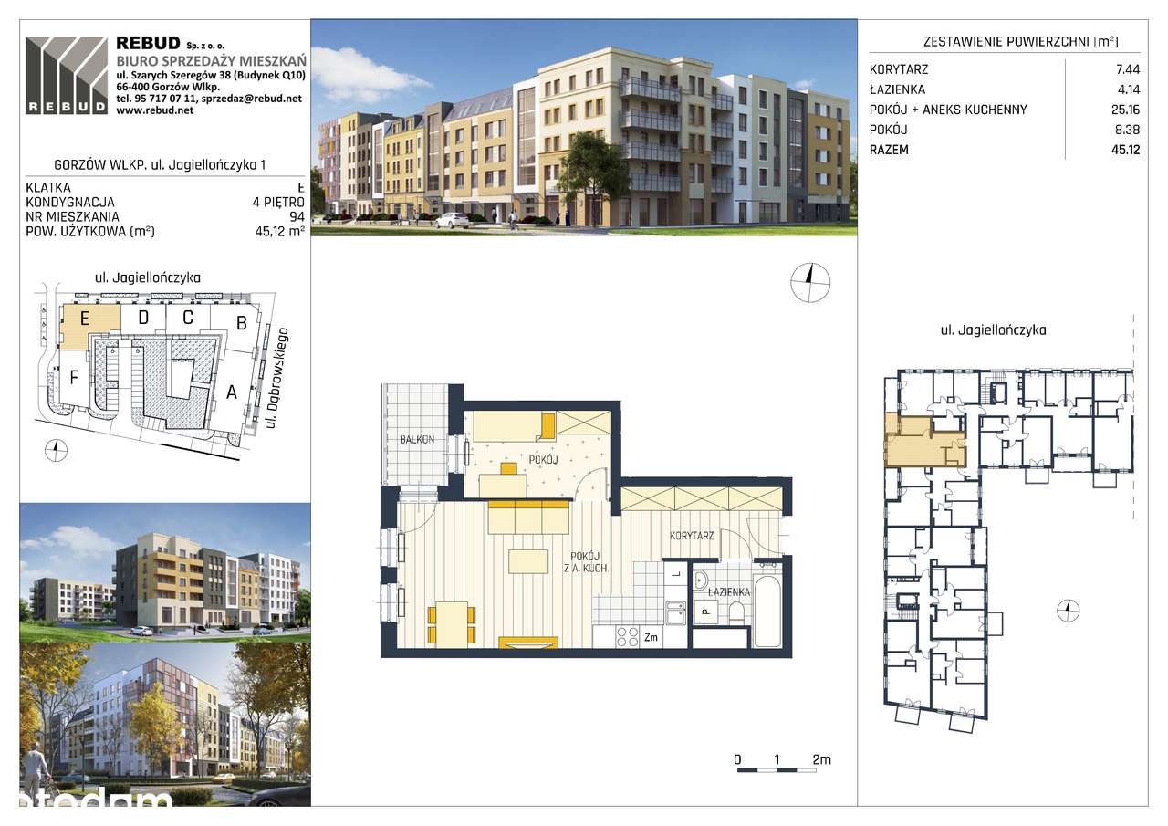 Jagiellończyka | Mieszkanie 1/94 - Pełny obrazek: 2/7