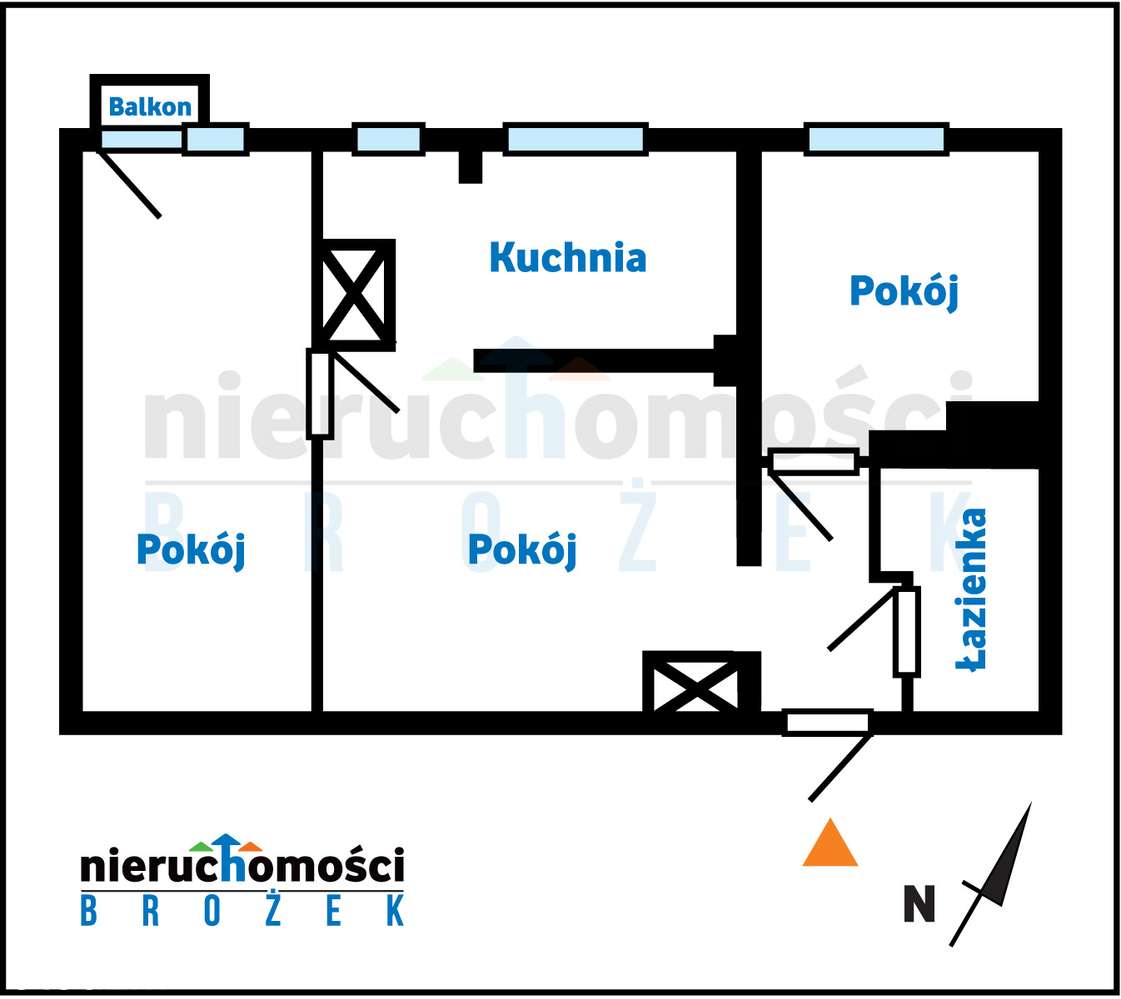 Mieszkanie 2/3 pokojowe, 40 m2 na os. Planty, po remoncie, 1 piętro-14