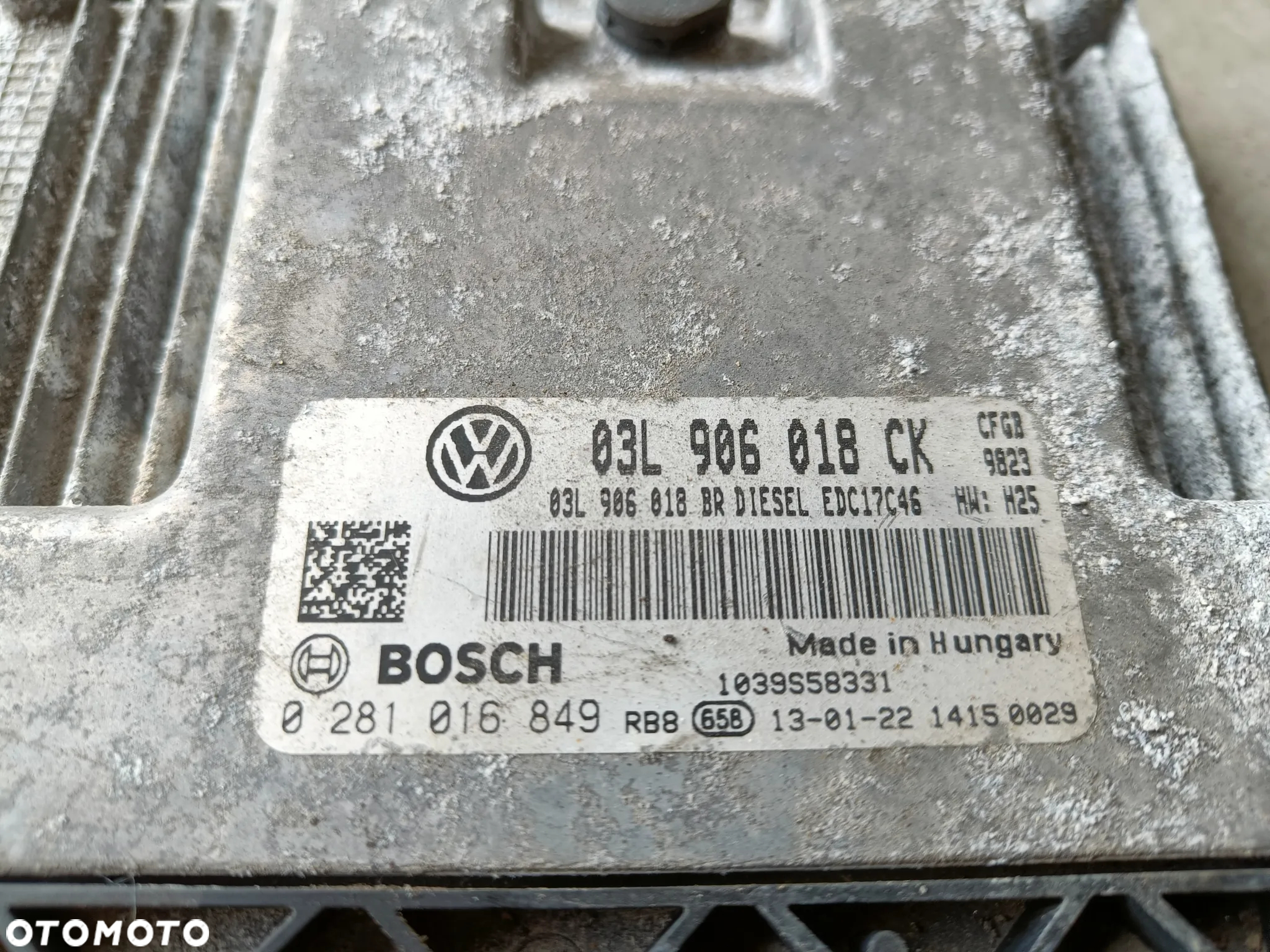 Komputer sterownik silnika 2.0 TDI Skoda Superb 2 VW Passat Audi ECU 03L906018CK - 3
