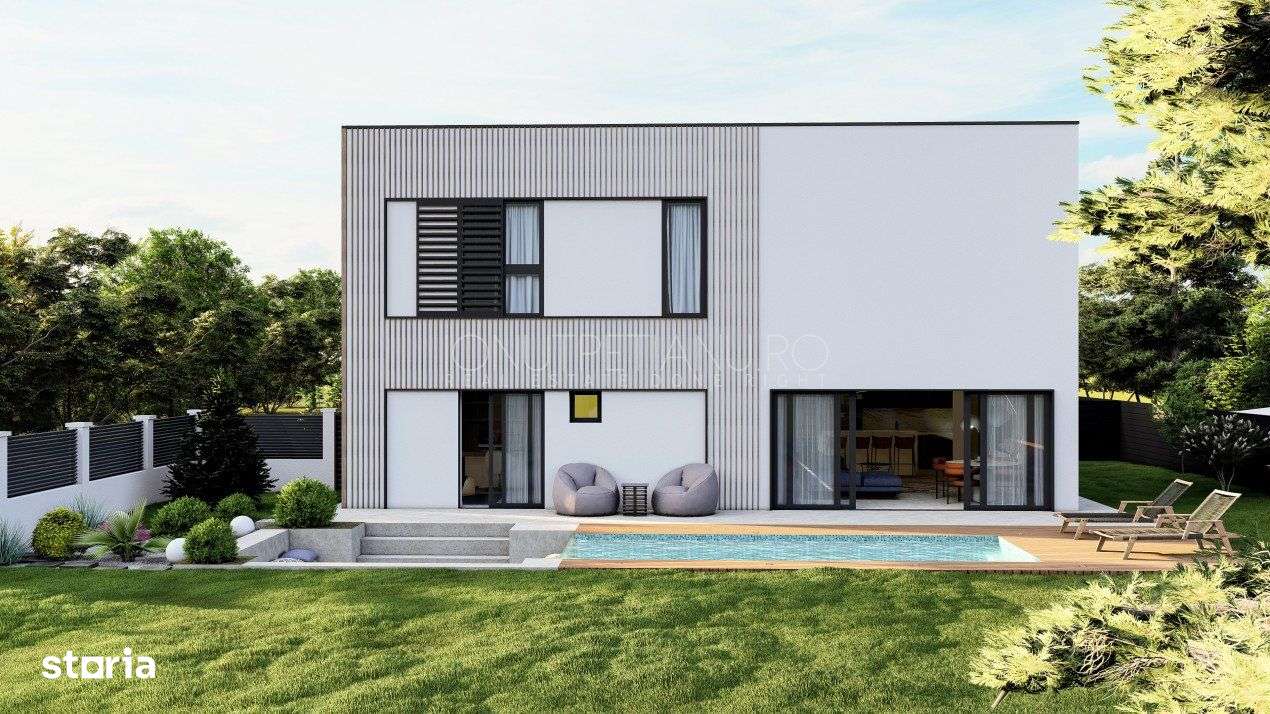 Vila moderna posibilitate personalizare – piscina exterioara si gara-2