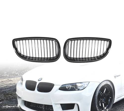 GRELHAS PARA BMW SERIE 3 E92 E93 LOOK PERFORMANCE PRETO BRILHANTE - 1