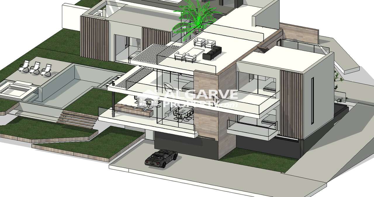 Fantástica moradia contemporânea V5 em fase de construção junto à prai - Grande imagem: 2/8
