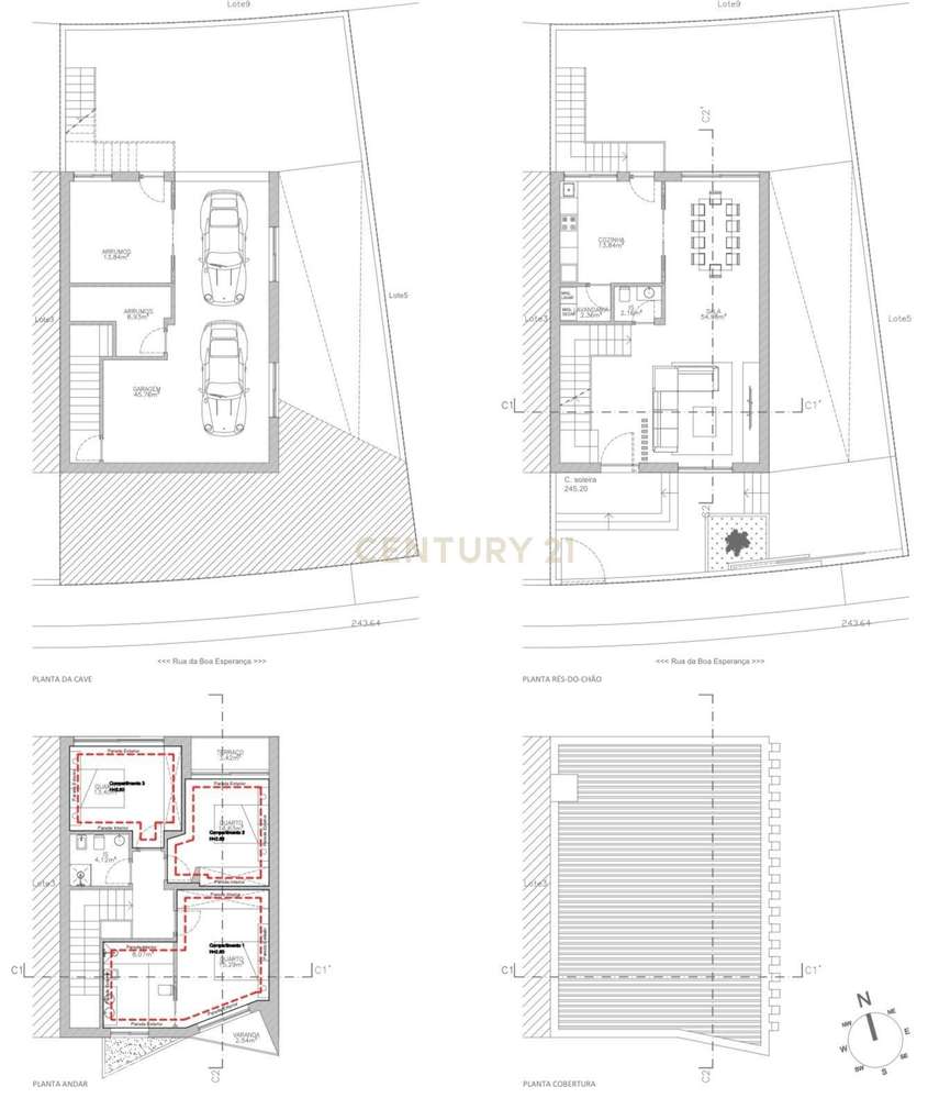 Terreno Urbano de 242m2 com viabilidade para construção de Moradia V3-9